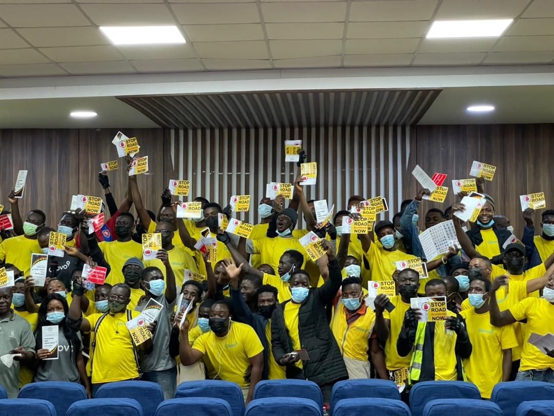 Glovo Couriers receive safety training from MTTD
