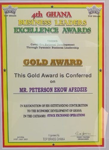 GSE boss honored with Gold Award at 4th Business Leadership Excellence Awards