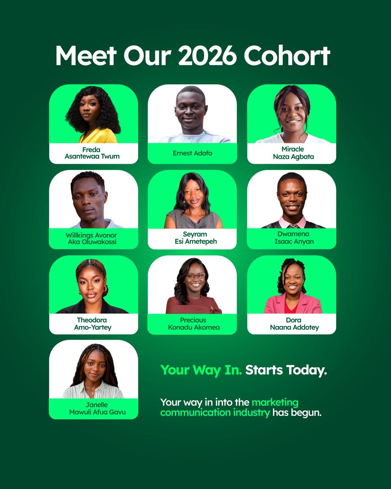 D. A. Twum Jnr. Fellowship announces inaugural cohort and commences program