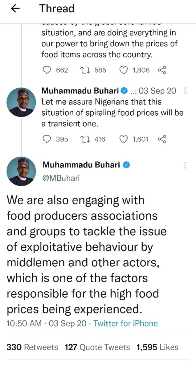 Examining Buhari’s claim middlemen are responsible for rising food prices in Nigeria 