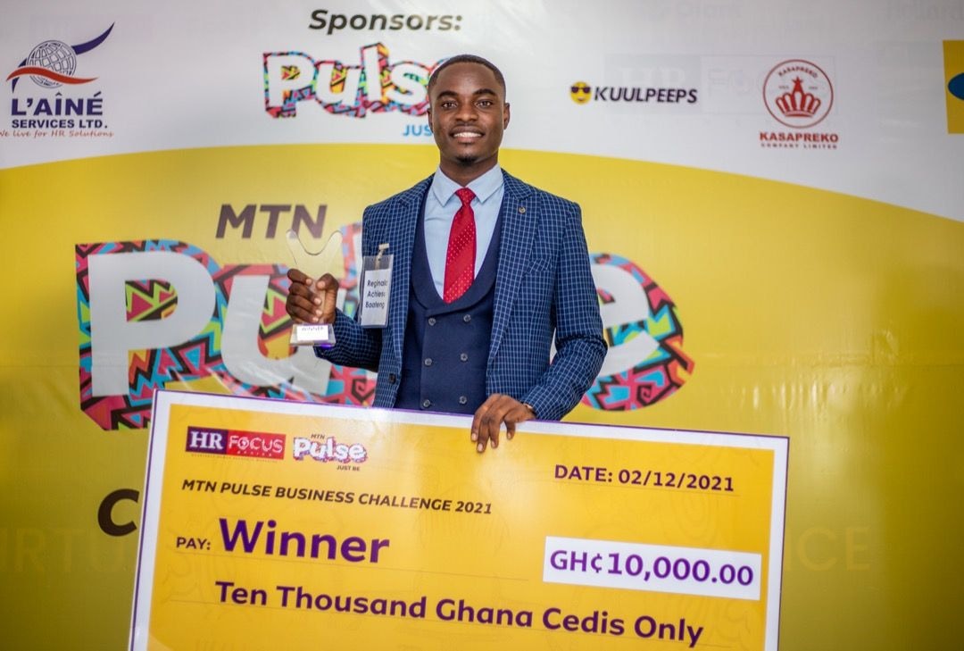 UPSA student, Reginald Boateng emerges winner of the MTN Pulse Business Challenge 2021