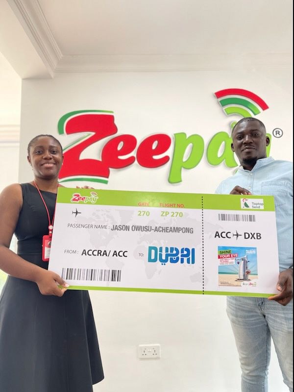 Blast to Dubai: Zeepay, Taptap Send announce winner of Christmas