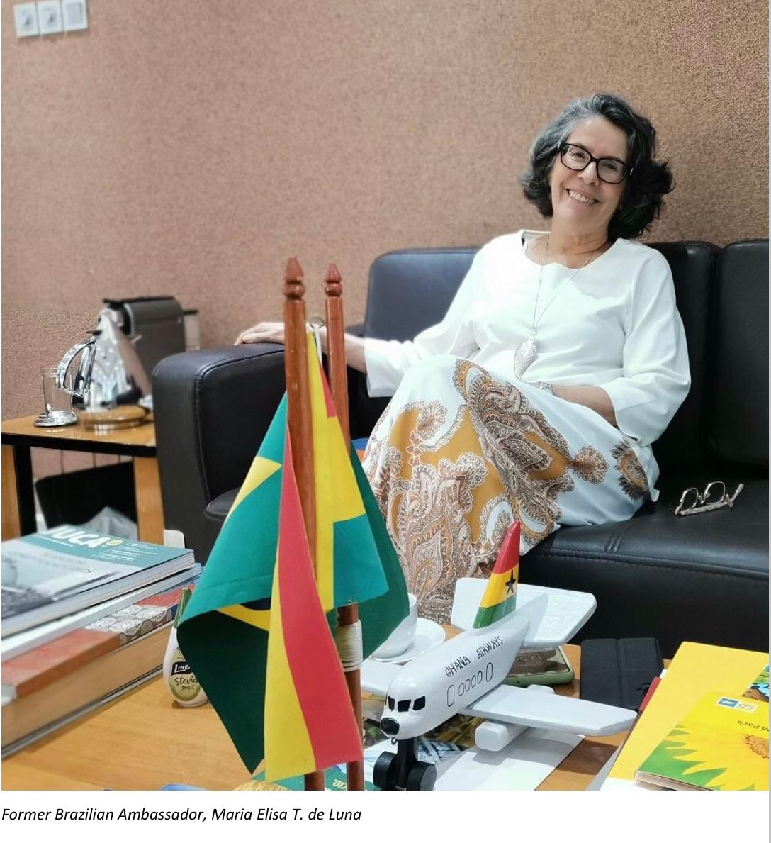 Deepening Brazil-Ghana relations  Brazilian Ambassador Maria Elisa T. de Luna bows out