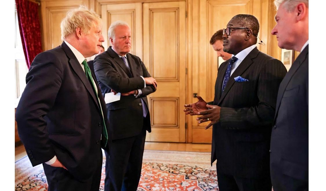Daniel Addo, CBG MD meets Prime Minister Boris Johnson