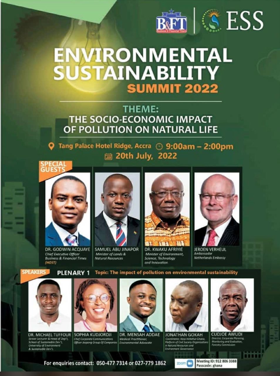 Maiden Environmental Sustainability Summit comes off today