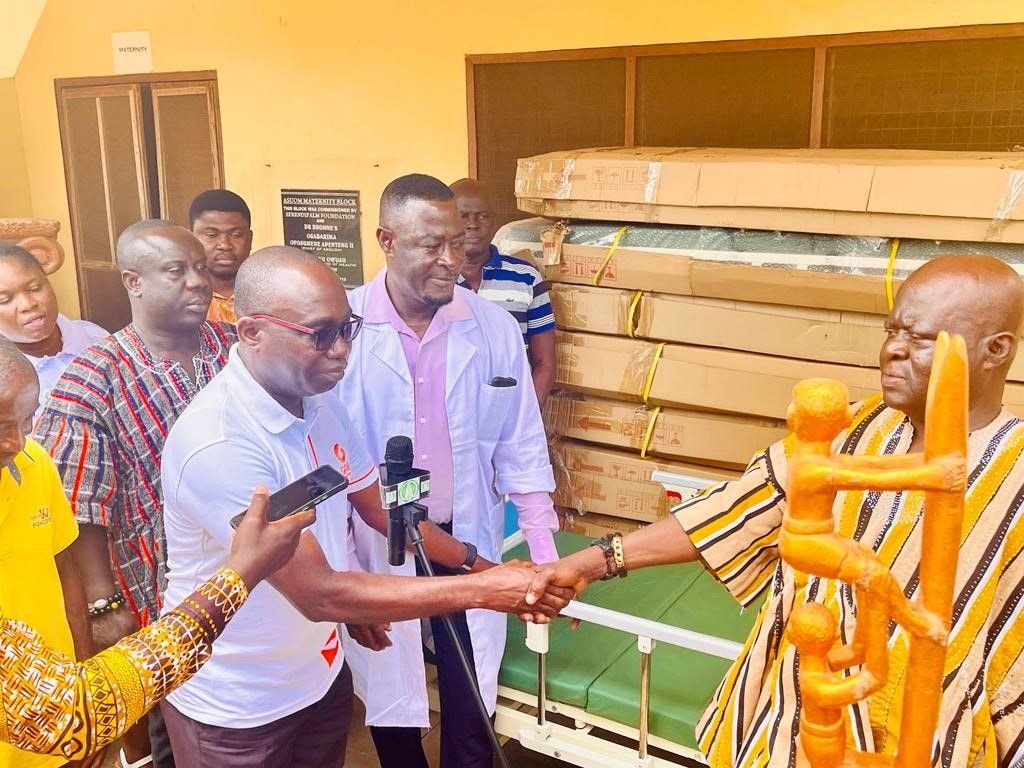 GOIL presents hospital beds to Asuom Health Centre