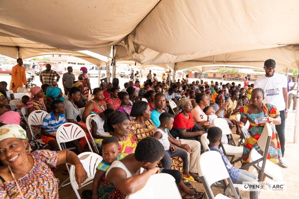 624 benefit from Open Arc Foundation and partners health screening at Ashaiman