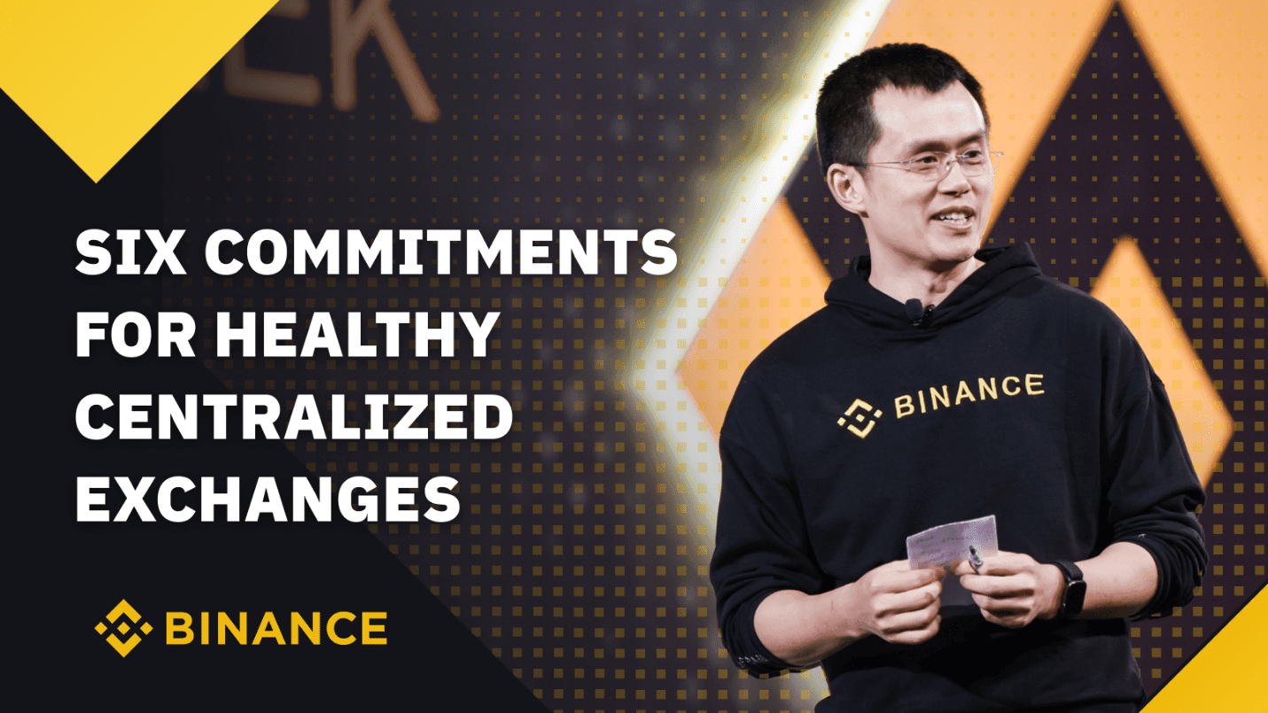 Six commitments for healthy centralised exchanges …as explained by Binance CEO, CZ