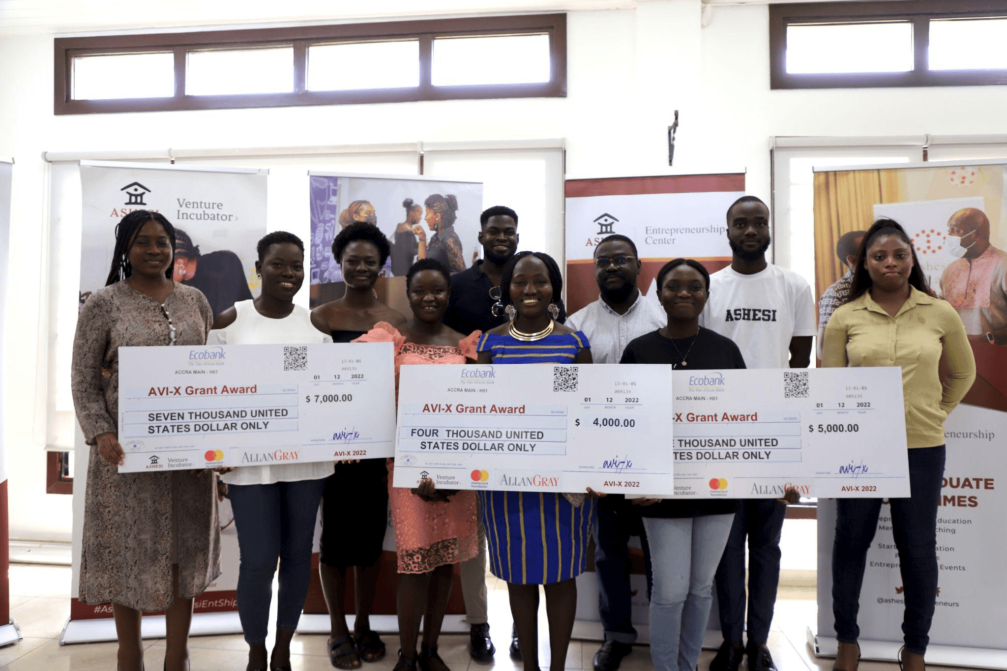 Ashesi University awards US$65,000 to 10 alumni business ventures