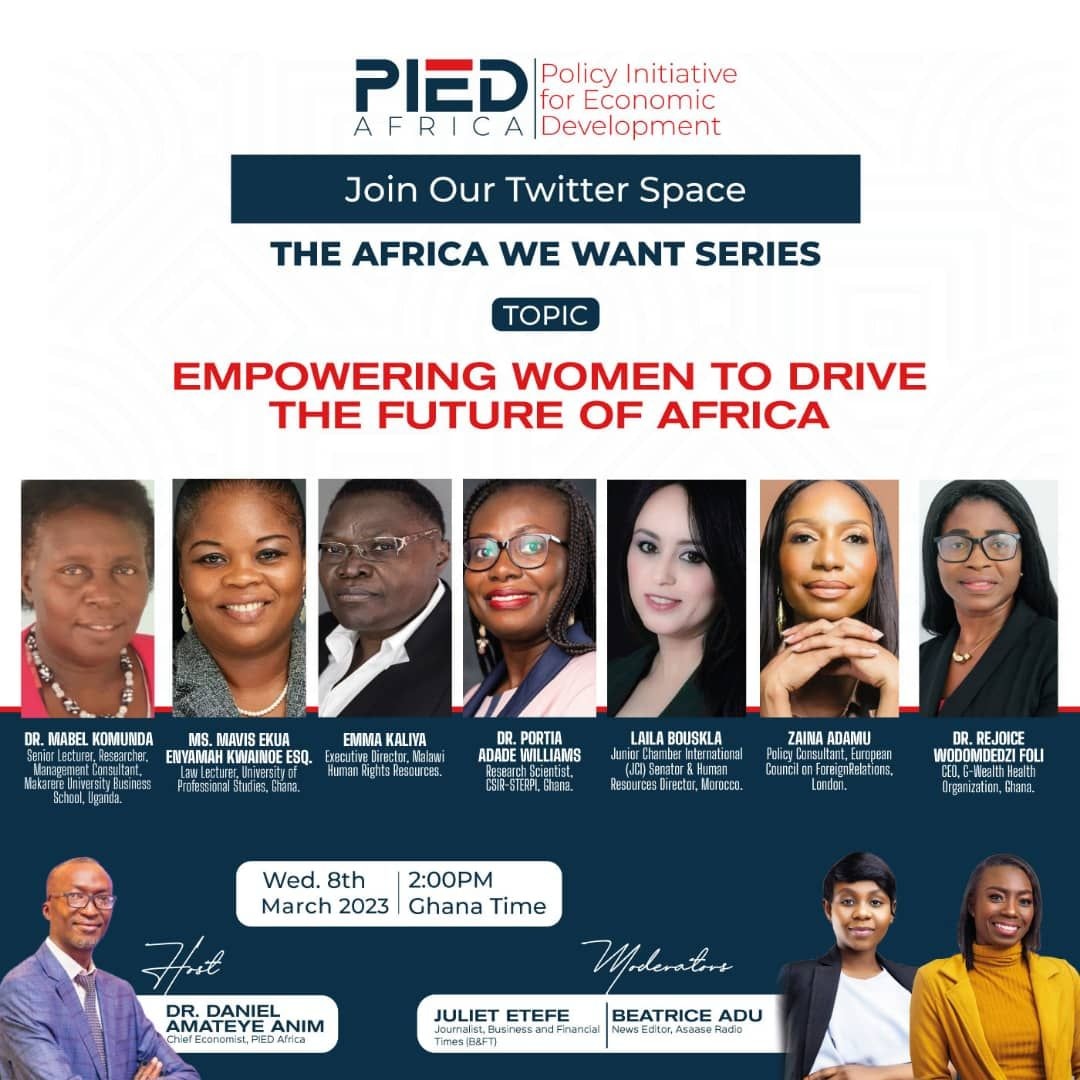 PIED Africa to discuss ‘Empowering Women to Drive the Future of Africa’ today 