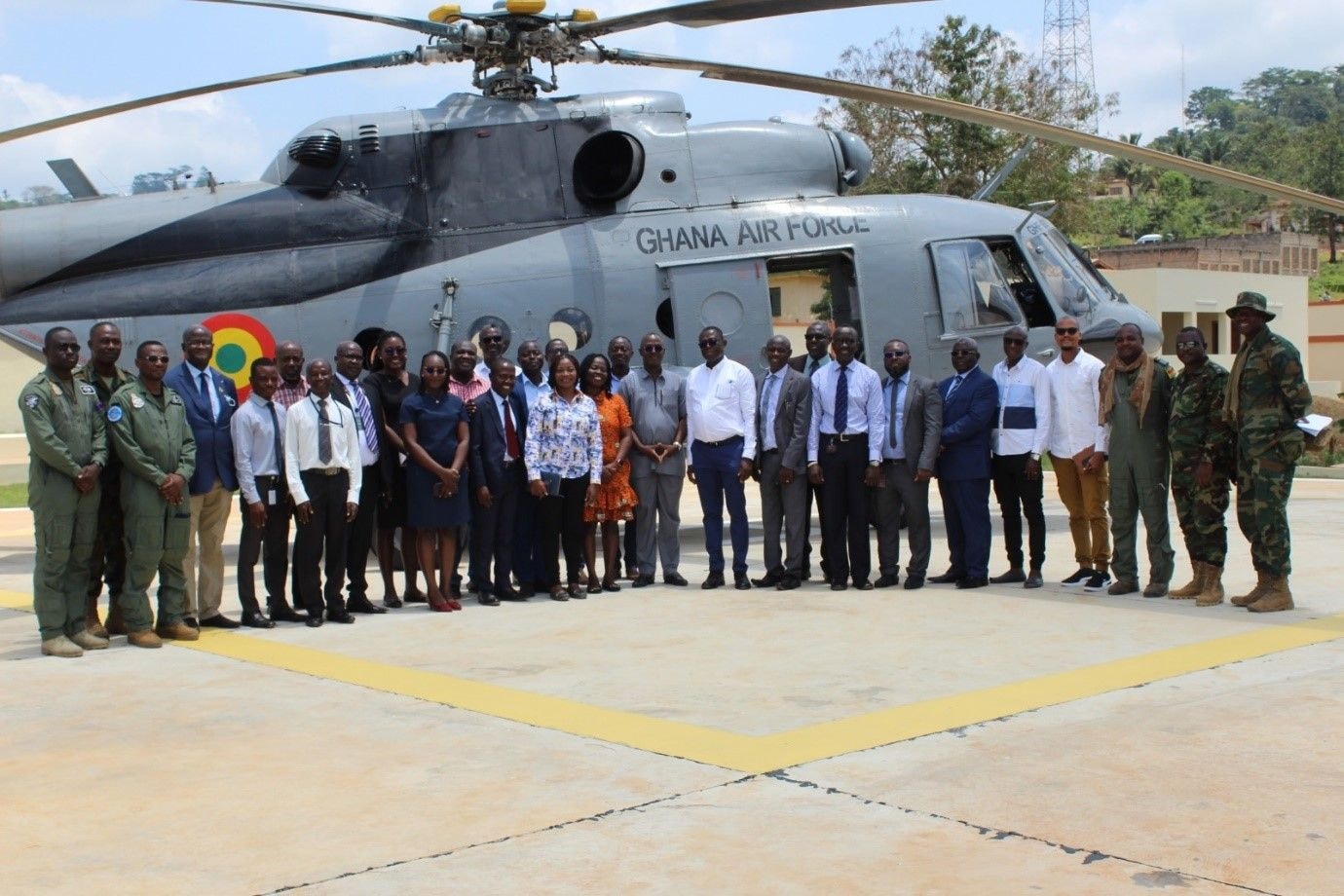 BoG, Air Force commission helipad to airlift currencies to Sefwi Boako