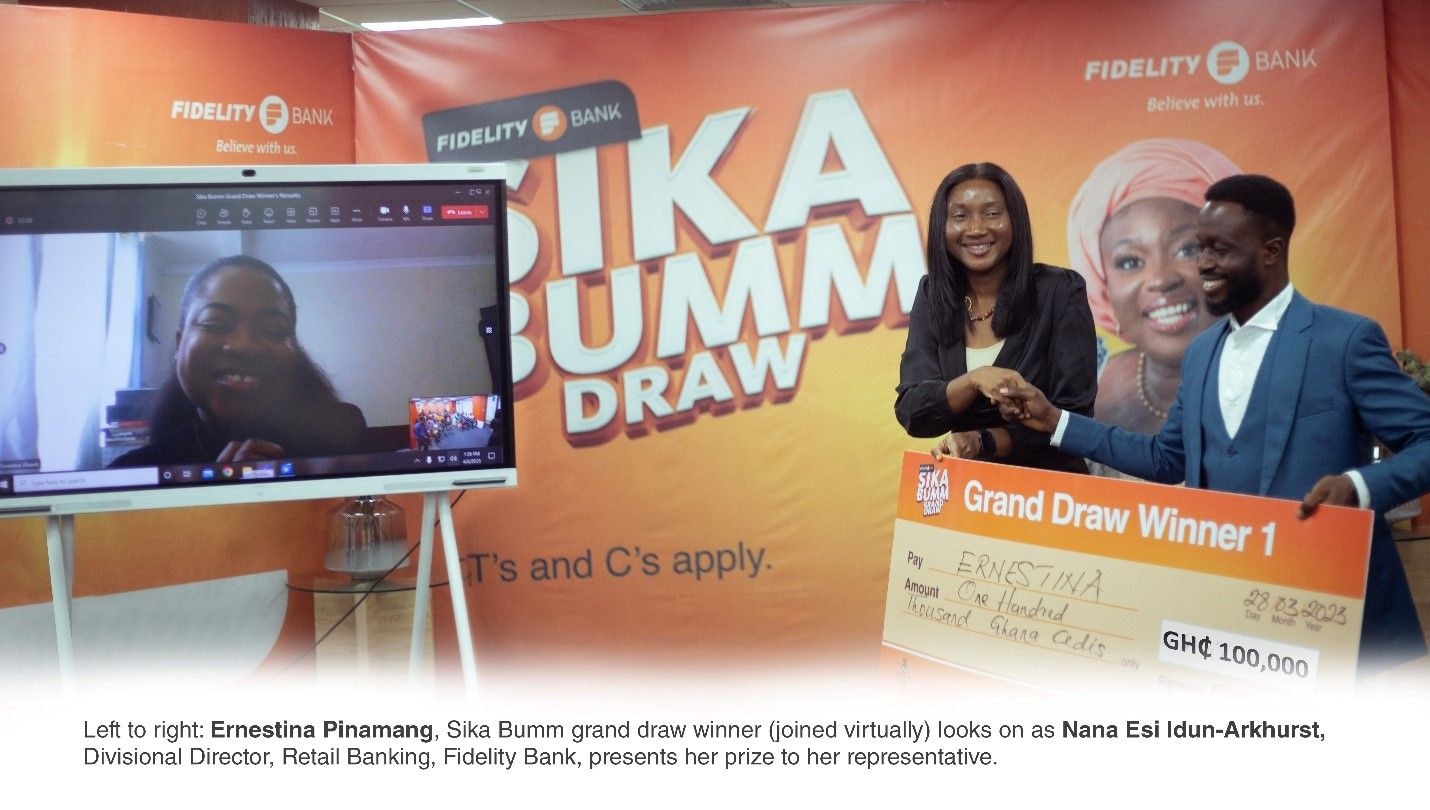 Fidelity Bank rewards customers with GH¢610,000 in Sika Bumm promo