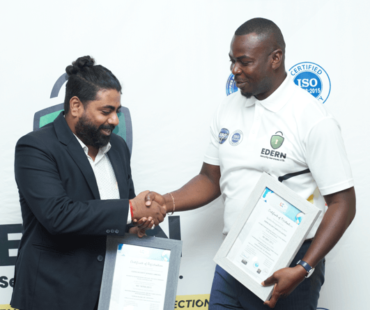 Edern Security first in West Africa to receive ISO 18788:2015 certification