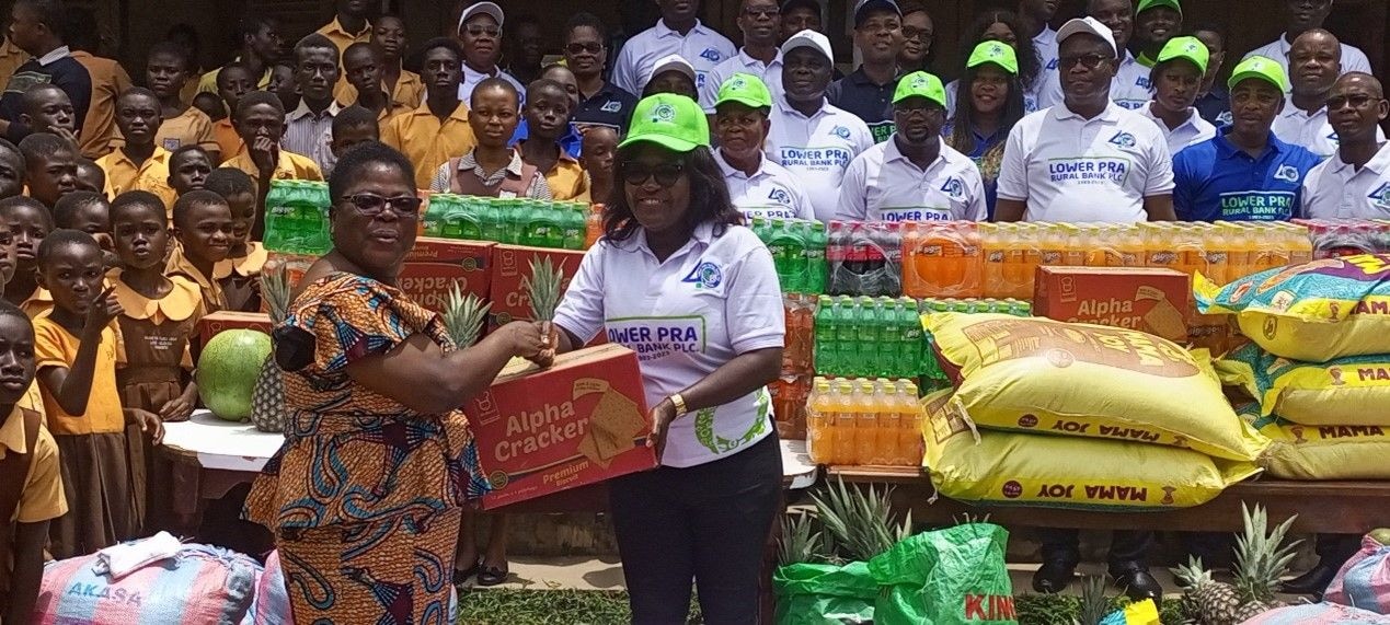 Lower Pra Rural Bank donates to two institutions