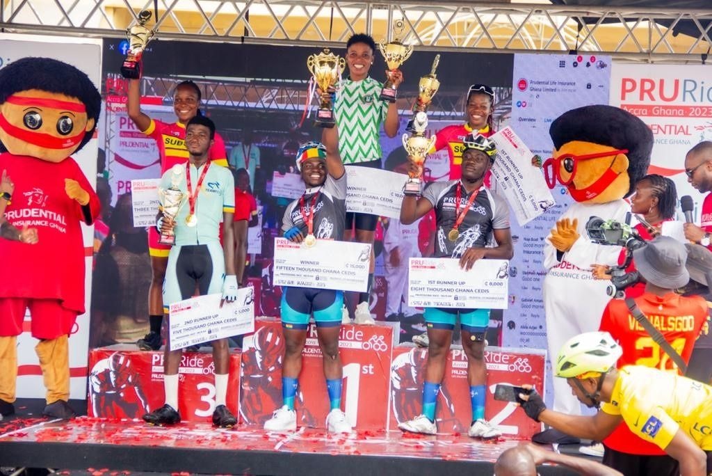 Prudential takes to the streets with 350 cyclists for PruRide Accra 2023