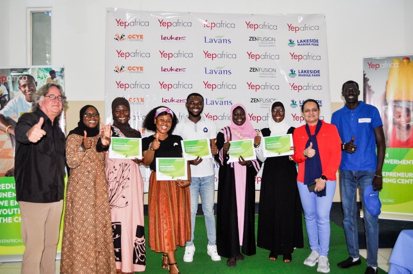 Yepafrica certifies 5 to train other youths with entrepreneurial skills