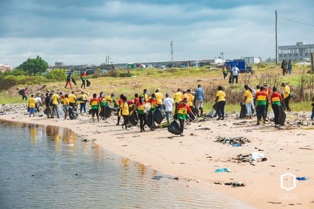 Malta Guinness, Mckingtorch Africa transform Sakumono beach