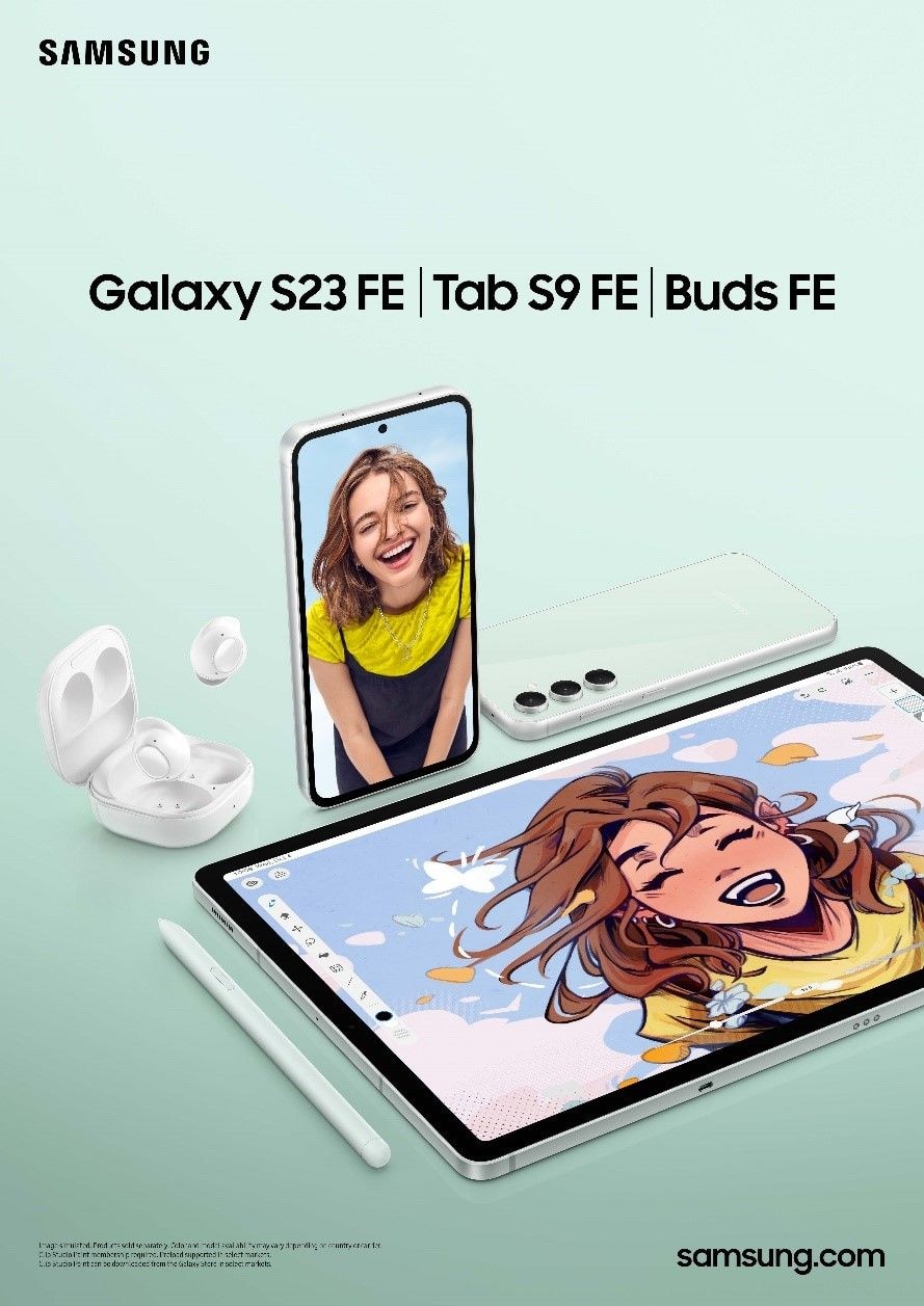 Samsung S23 FE, Tab S9 FE and Buds FE bring standout Galaxy features