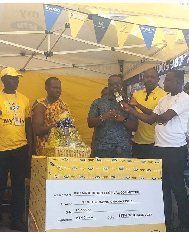 MTN donate towards Esiama Kundum Festival