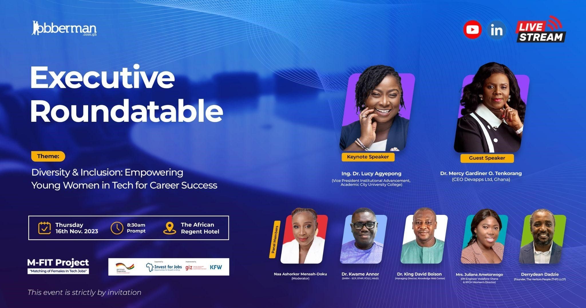 Jobberman’s executive roundtable to address young women participation in tech sector