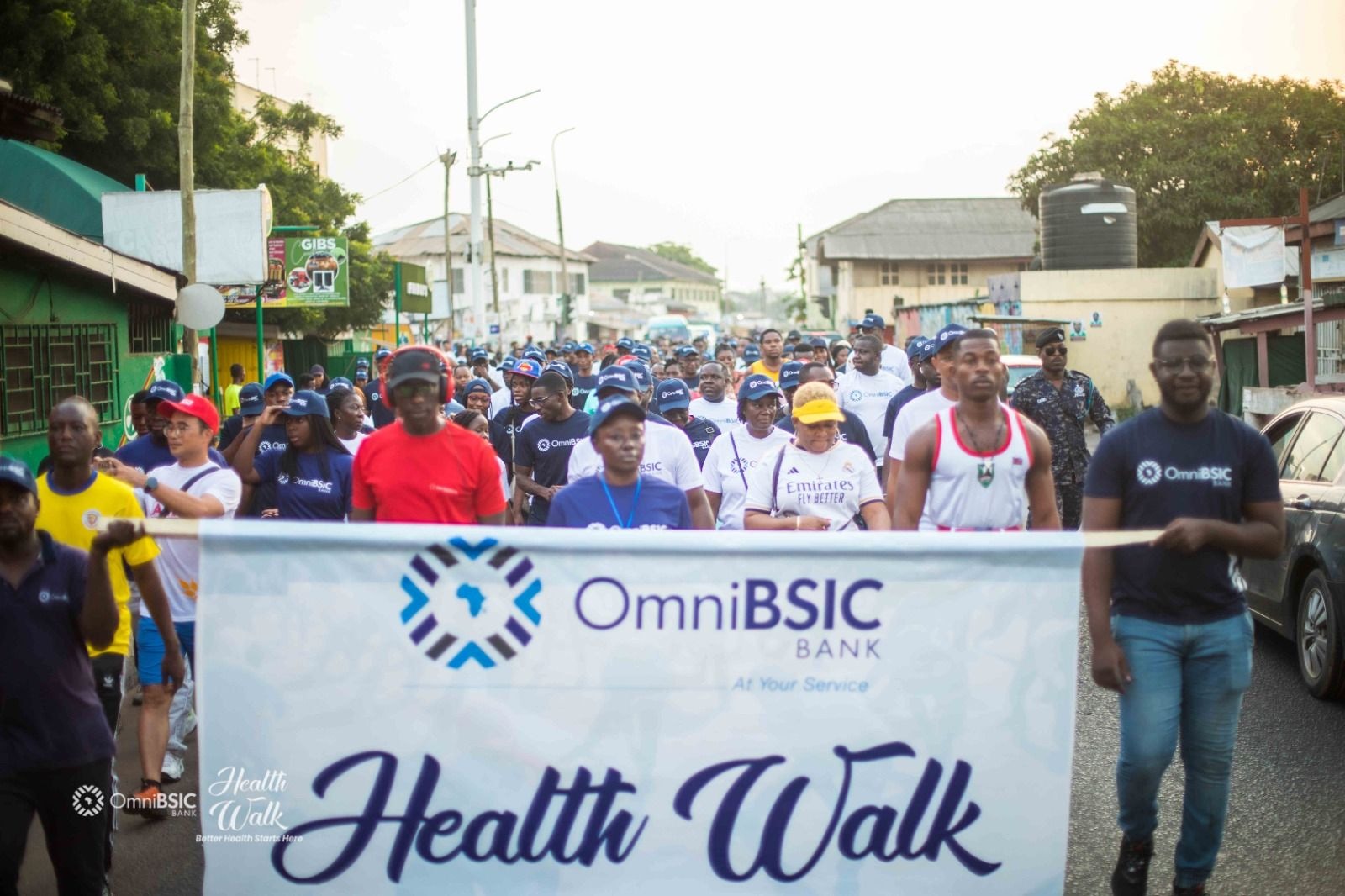 OmniBSIC Bank makes bigger stride at 4th Quarterly Health Walk; commits health, fitness and well-being