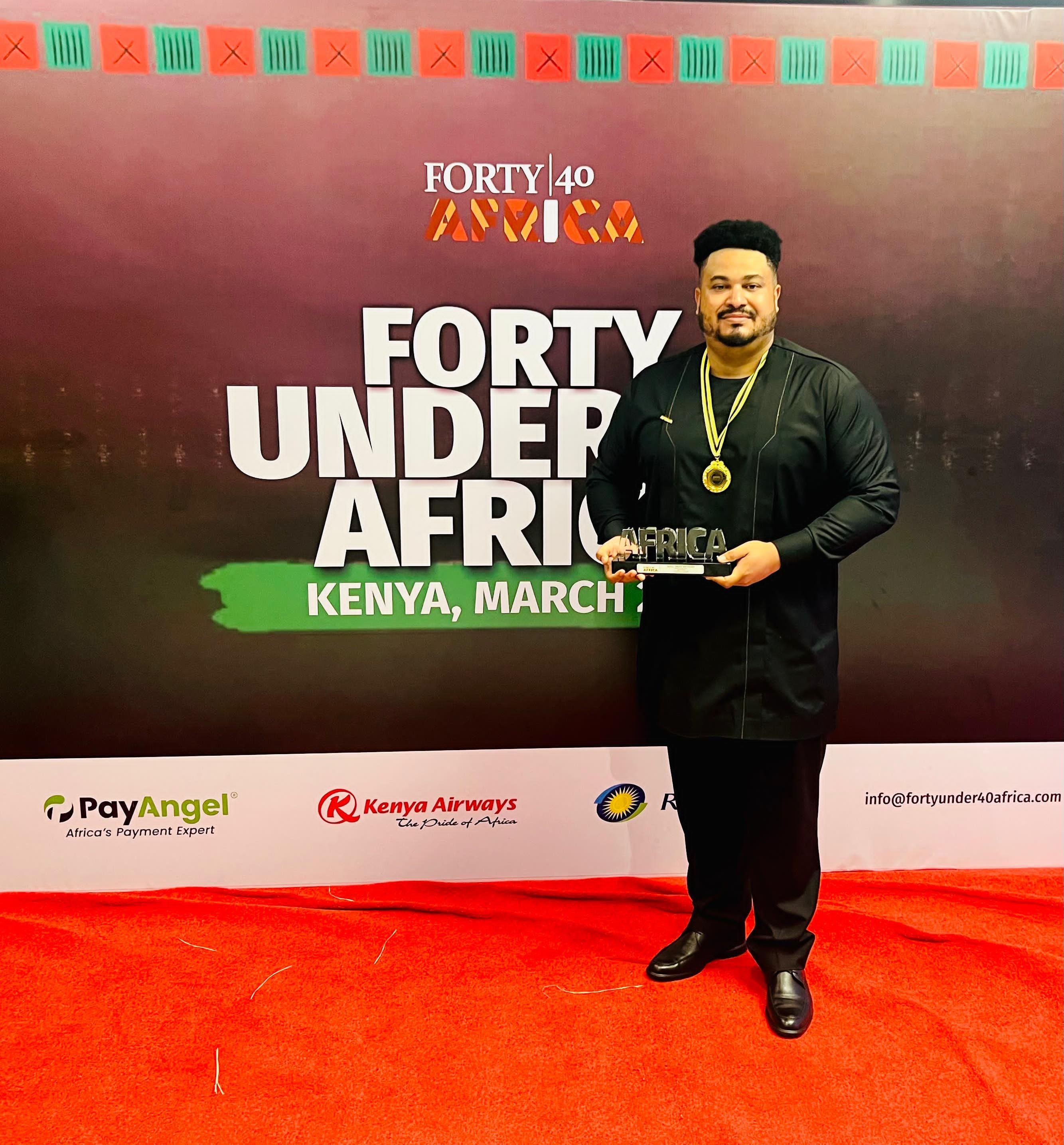 Basil David Anthony wins 2024 Africa Forty Under 40 Awards