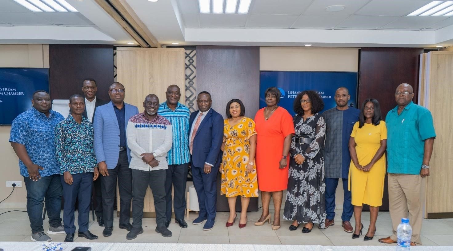 Alan meets members of the Ghana Upstream Petroleum Chamber