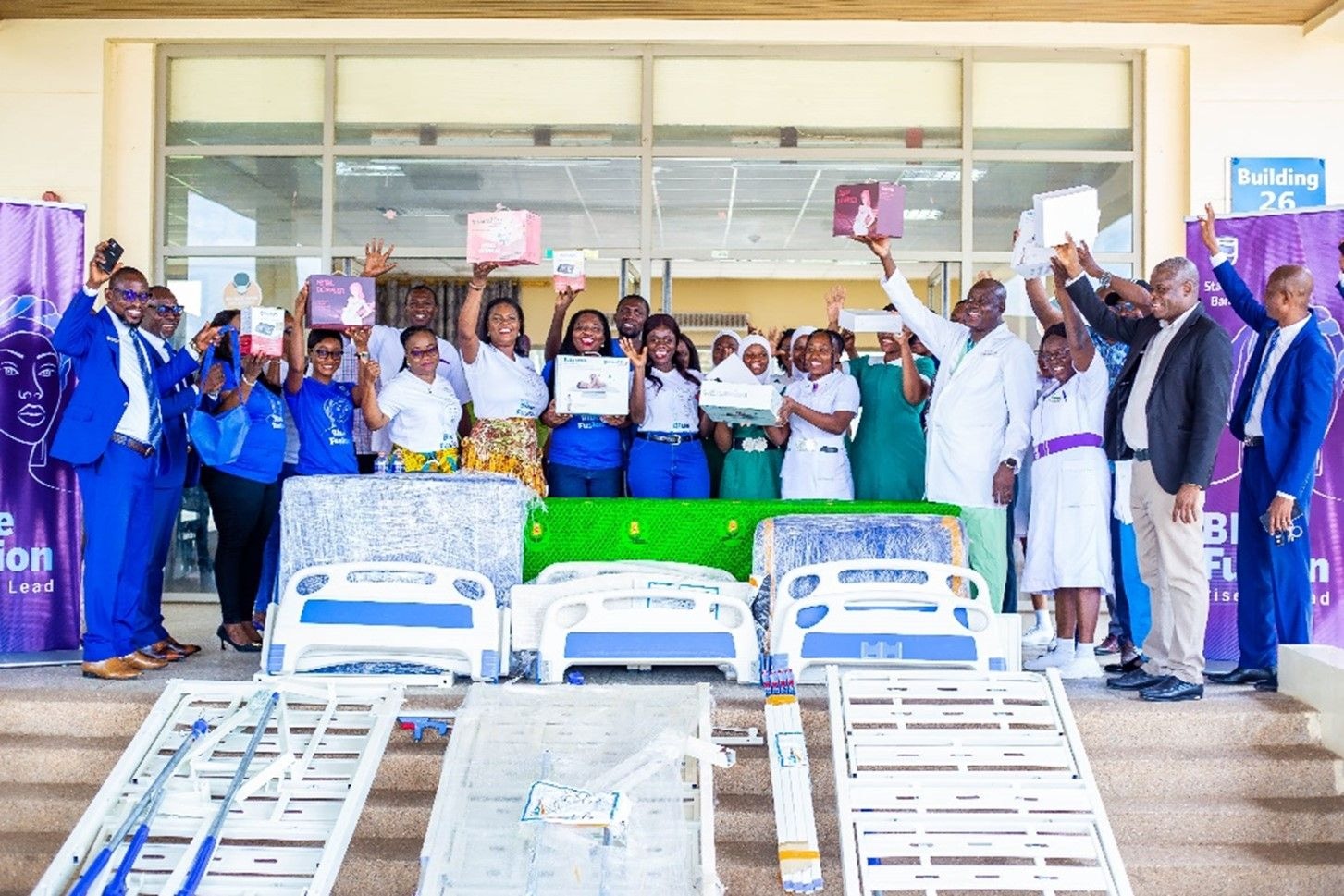 Stanbic Blue Fusion donates to Upper West Regional Hospital