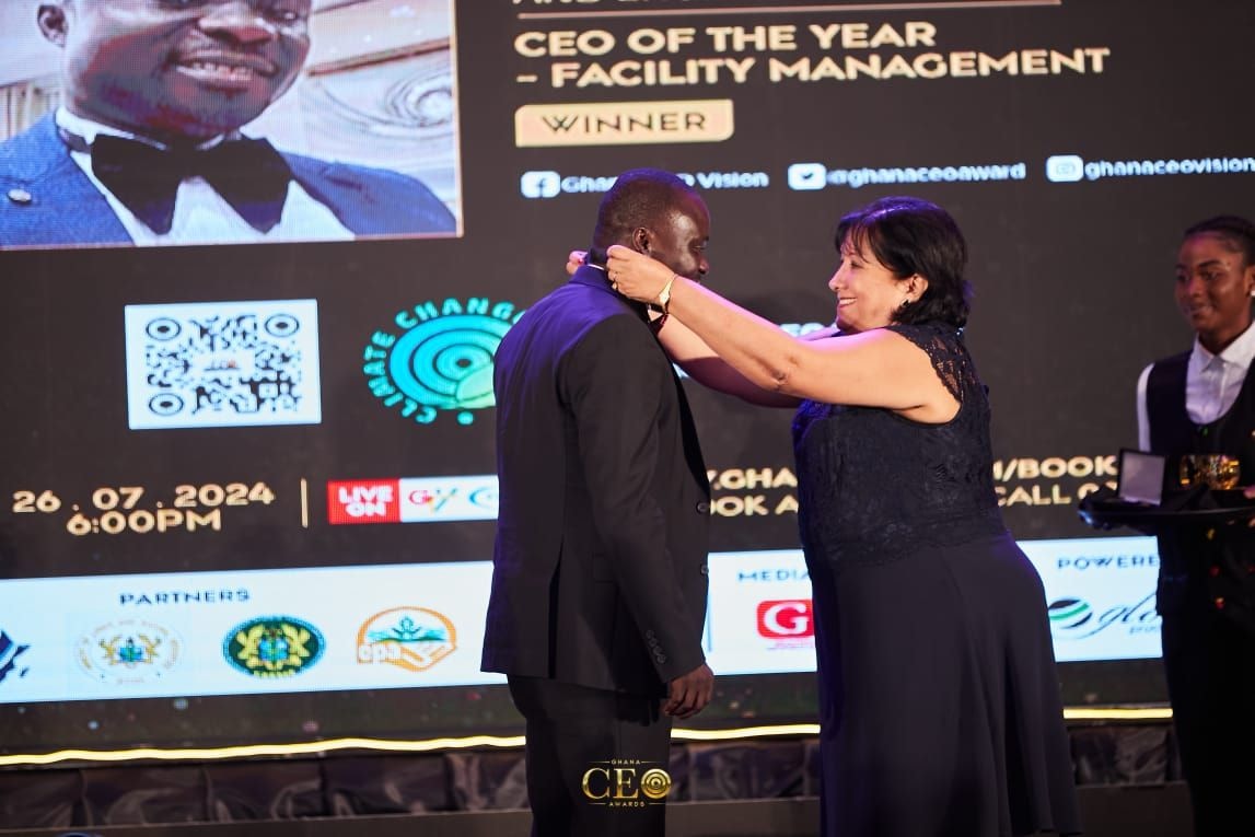 M-TES Construction’s Frederick Kweku Anim wins Most Outstanding CEO Award in Facility Management