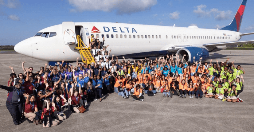 Delta’s annual WING Flight introduces girls to careers in aviation