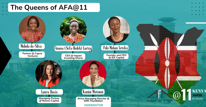 All-Female investors panel at AFA@11 supported by Rivia