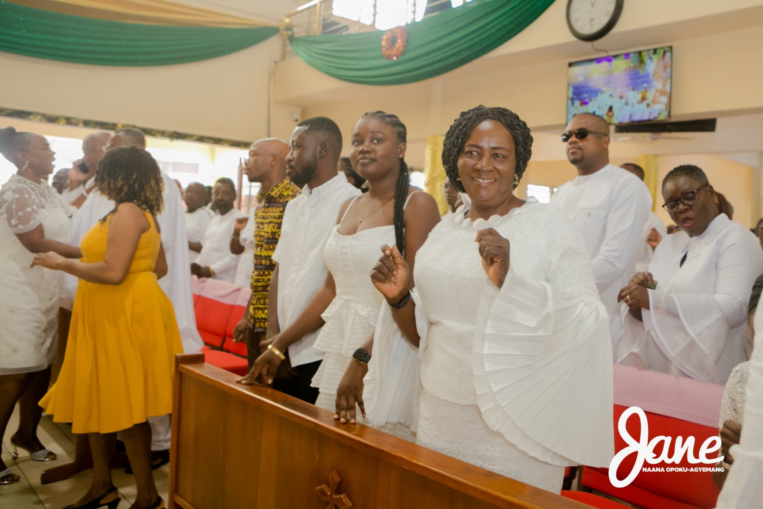 Prof. Jane Naana Opkoku-Agyemang, Vice President-Elect thanks God