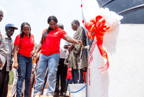 Telecel employee volunteers deliver clean water to Akohia-Asesewa