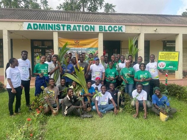 ASA Savings and Kwadaso Agricultural College partner to plant over 800 seedlings
