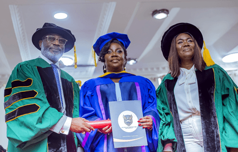 Accra Metropolitan University confers honorary doctorates on IGP, Telecel CEO  