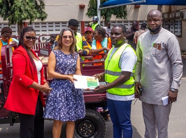 Nestlé donates Tricycles, other items to Kpone Landfill Waste Pickers Association