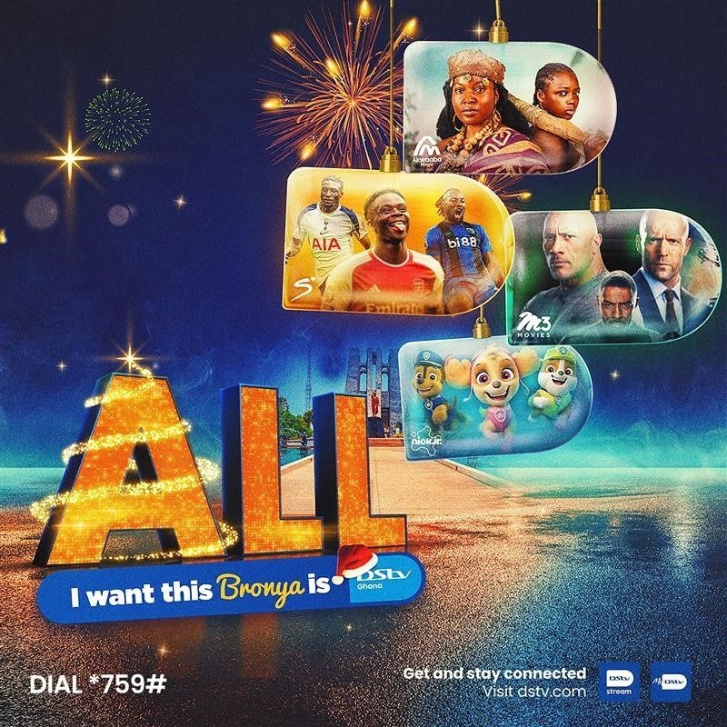All you want this Bronya is on DStv: From Football fever to award-winning drama and blockbuster nights DStv is where your connection, celebration and storytelling come alive this festive season. Pay your account, stay connected and stream it all.