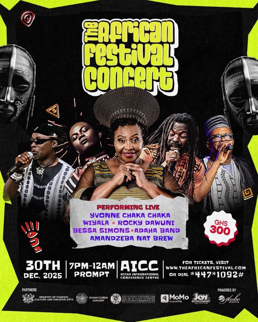 Legendary Yvonne Chaka Chaka, Rocky Dawuni, Wiyaala and Amandzeba to headline this year’s African Festival Concert