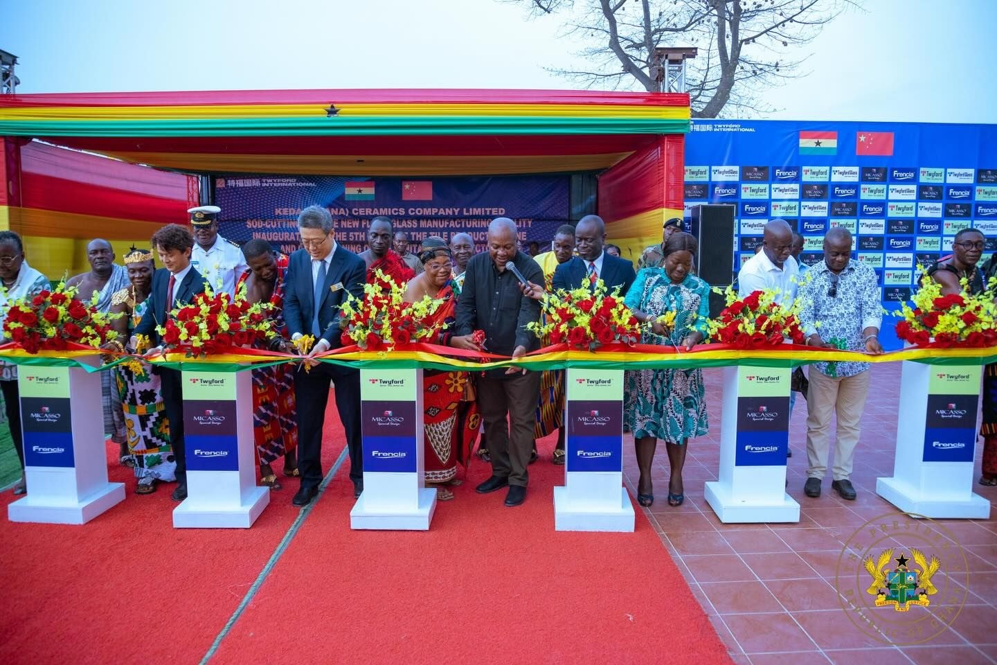 Mahama cuts sod for float glass factory in Shama to boost industrialisation