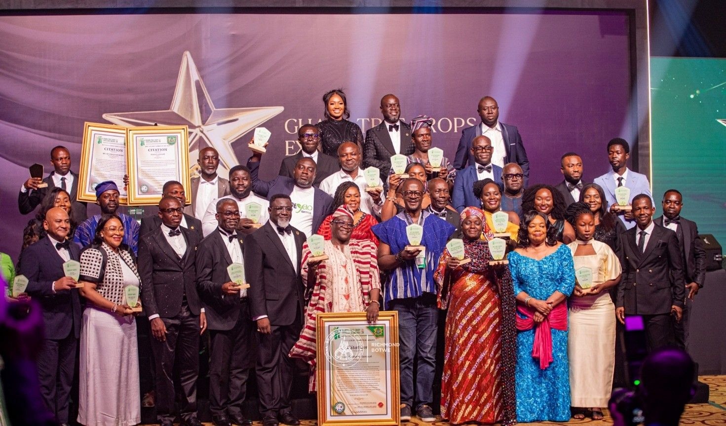 TCDA honours Prez. Mahama, Asantehene, others, at inaugural tree crops summit