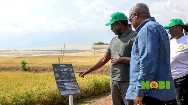 Mahama commends Nobi Agriculture on scale of Afram Plains project