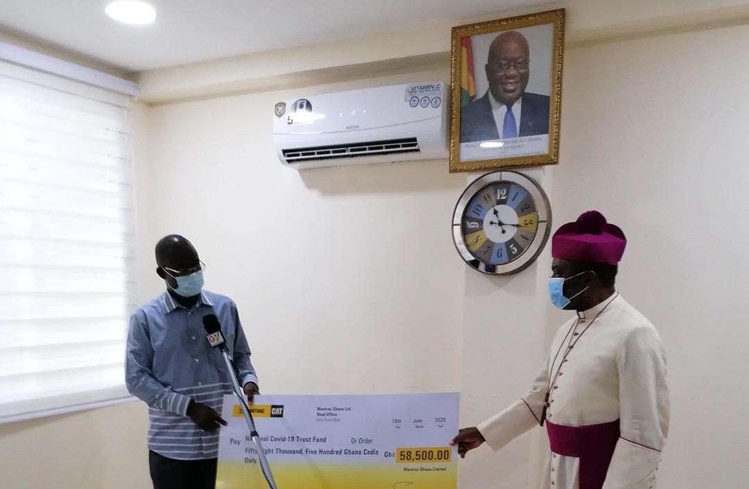 Mantrac donates US$10,000 to National COVID-19 Trust Fund