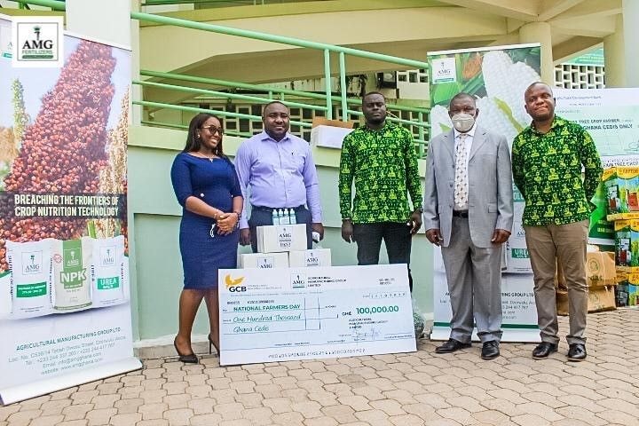 AMG donates GH¢100, 000, fertilisers, others toward Farmer’s Day