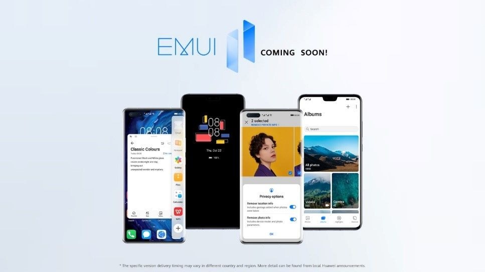 Huawei announces global release schedule of EMUI 11 update