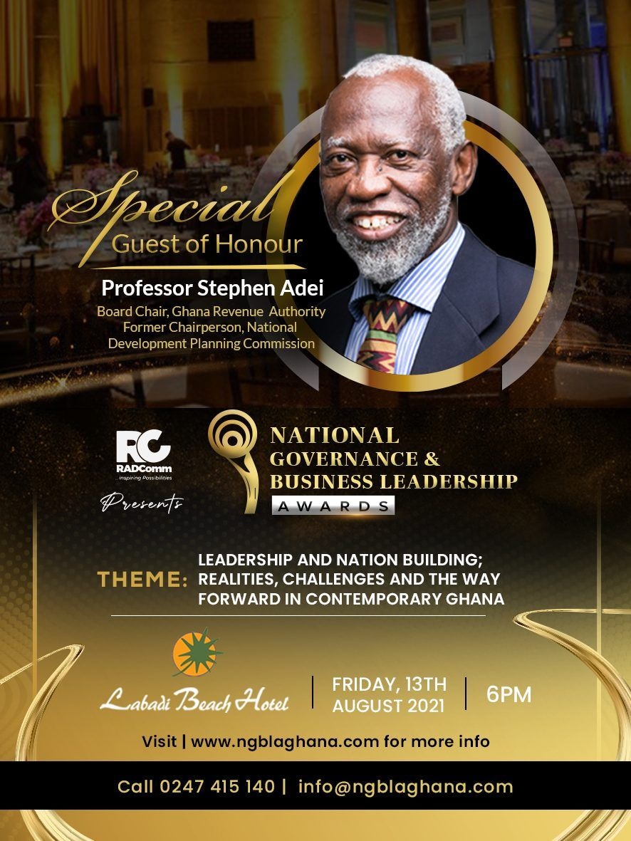 Prof. Adei to Speak on Leadership and Nation Building at NGBL Awards