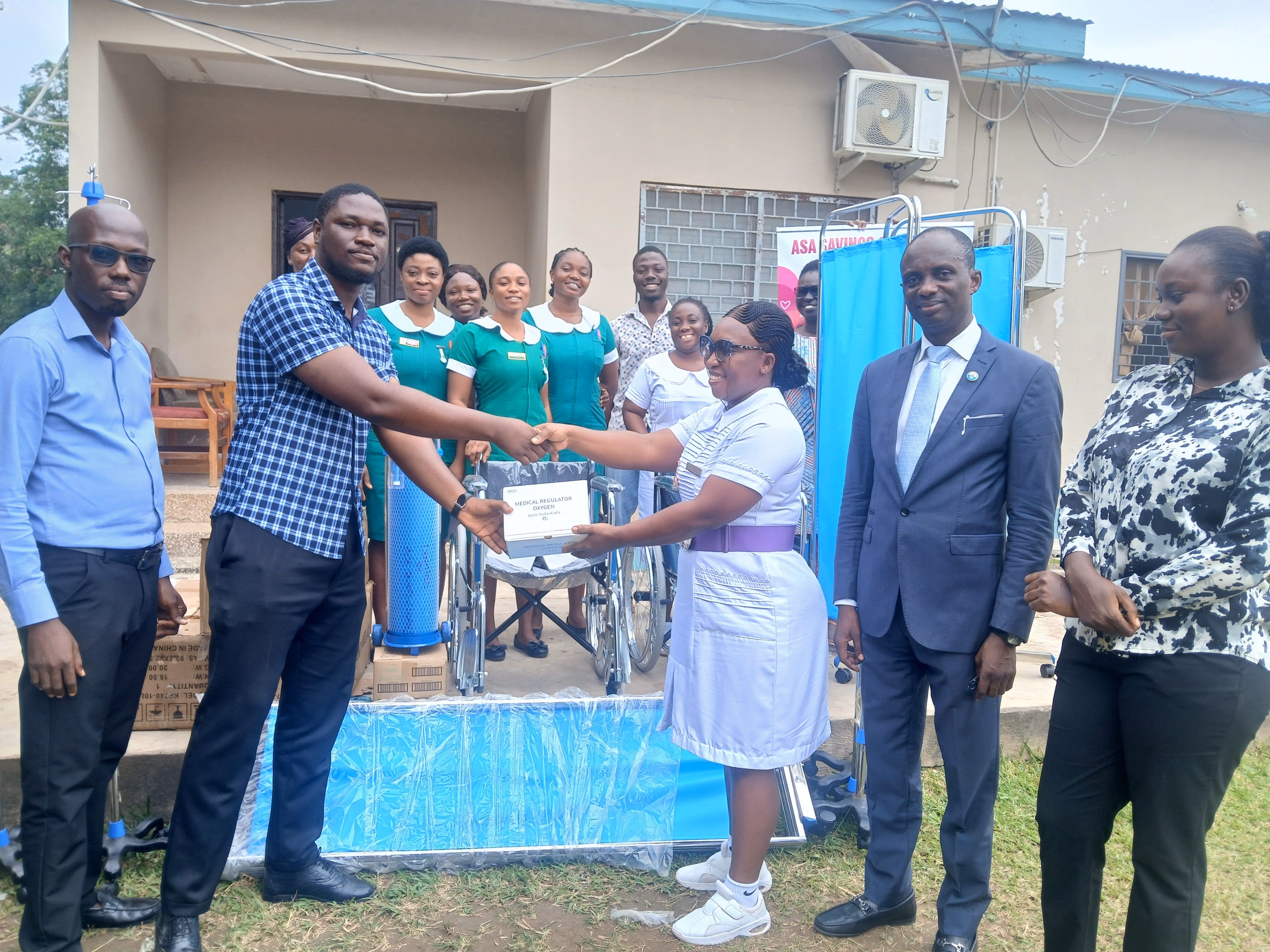 ASA Savings and Loans supports Bibiani Gov’t Hospital with medical supplies