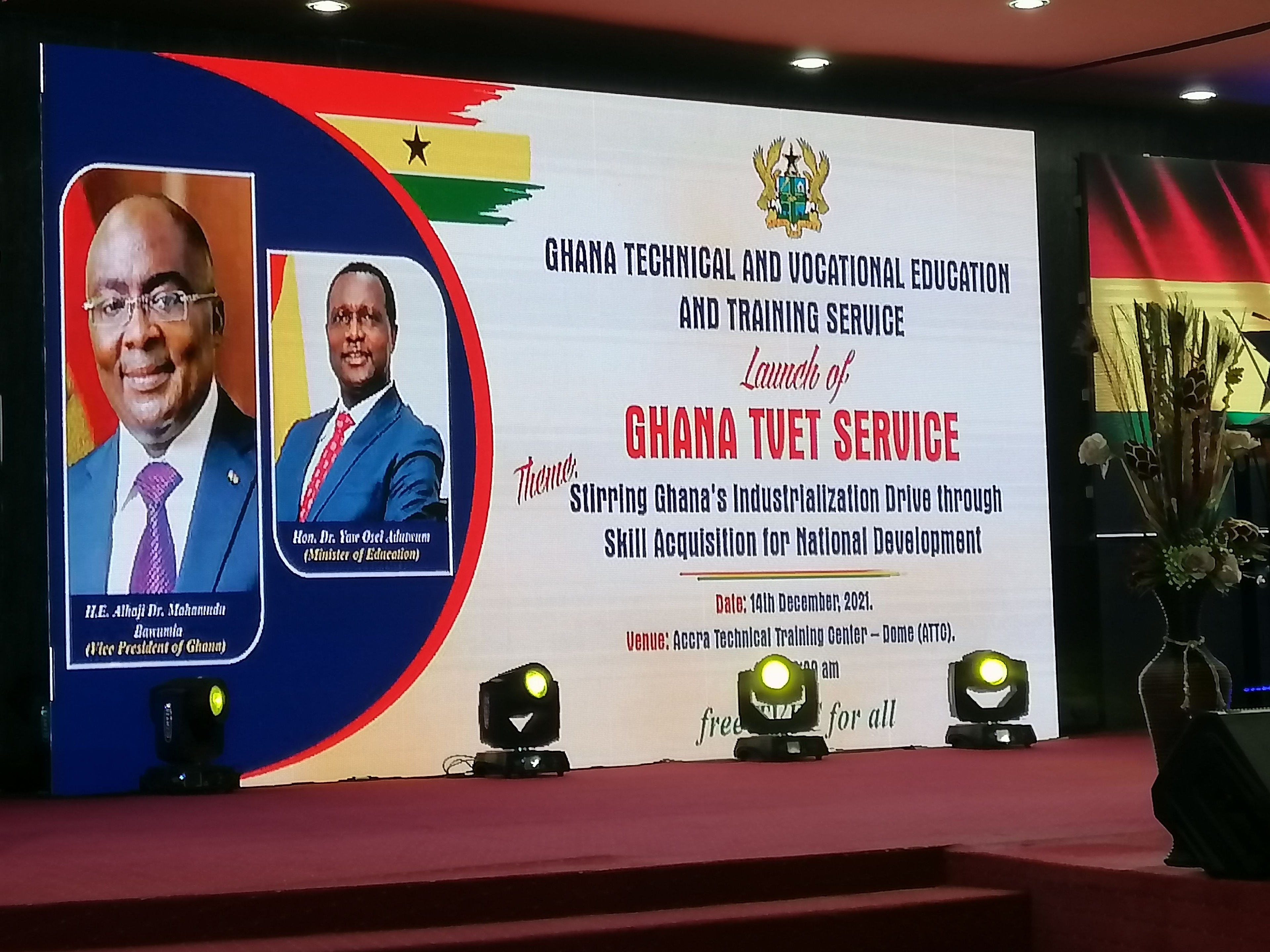 Veep to launch Ghana TVET Service today