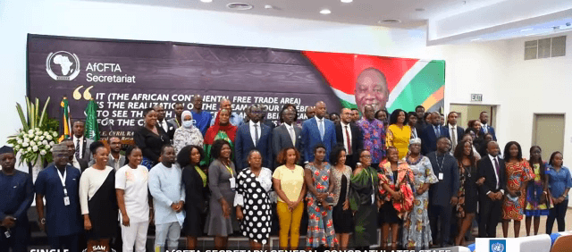 Secretary-General commends hardworking and committed staff of AfCFTA Secretariat