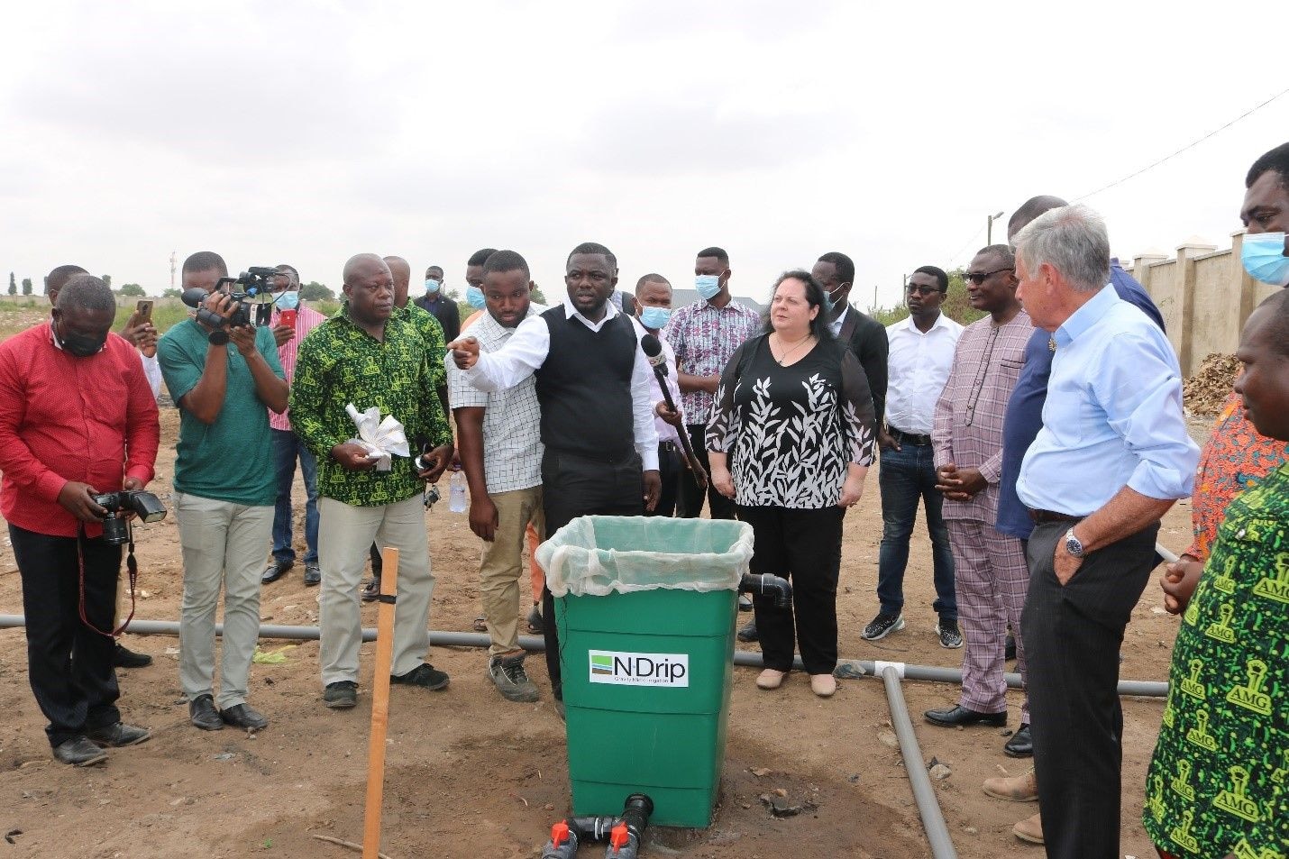 AMG, N-Drip unveils Israeli drip-irrigation demo site in Accra