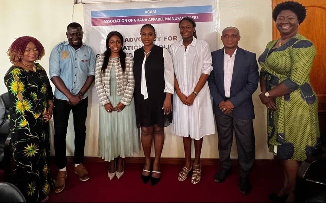 Association of Ghana Apparel Manufacturers outdoors newly elected executives